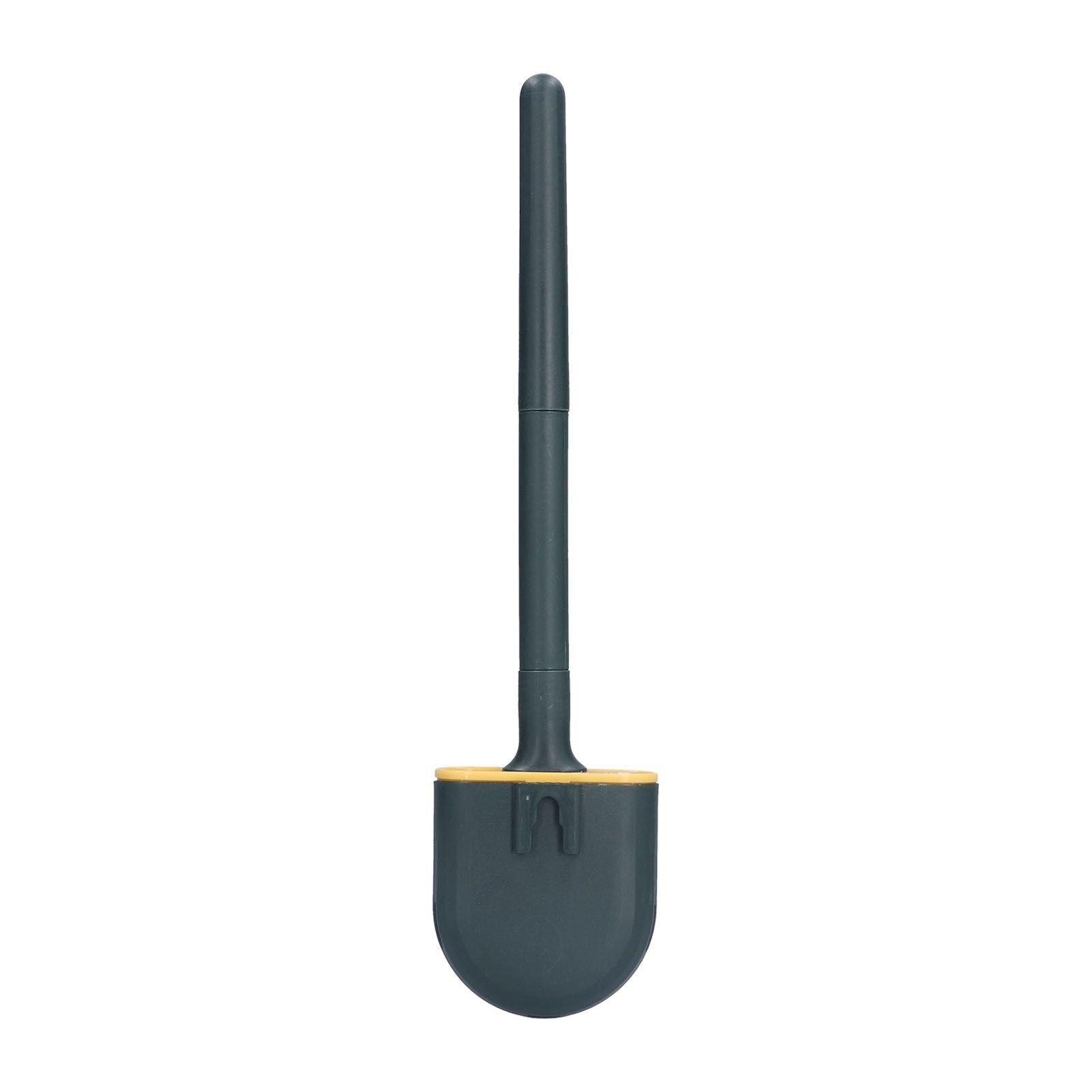 Wall Mounted Toilet Brush Drying Holder Set with Detachable Handle Cleaning Tool for Home Hotel BathroomGreen
