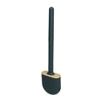 Wall Mounted Toilet Brush Drying Holder Set with Detachable Handle Cleaning Tool for Home Hotel BathroomGreen