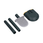 Wall Mounted Toilet Brush Drying Holder Set with Detachable Handle Cleaning Tool for Home Hotel BathroomGreen