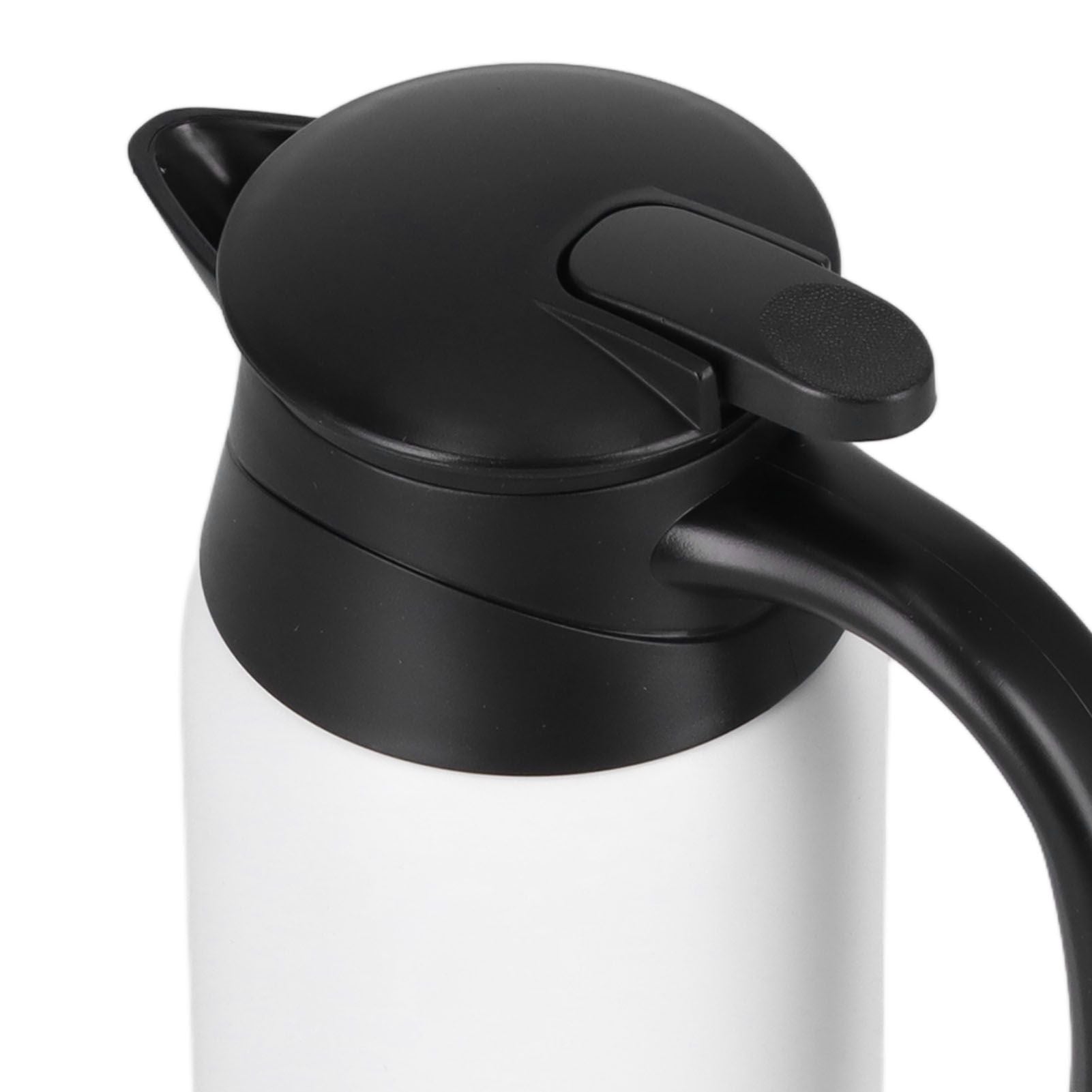 800ml Portable Electric Car Kettles Car Water Dispenser with White Base Silicone Sealing Ring Cover for Travel Boil WaterWhite