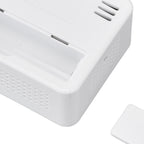 Air Quality Monitor 8 in 1 Real Time Color Screen Space Saving Widely Used CO2 Detector for TVOC HCHO PM2.5 PM1.0 PM10 White
