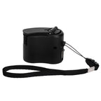 USB Hand Crank Phone Charger Portable Hand Power USB Charger for Outdoor Hiking Camping Black