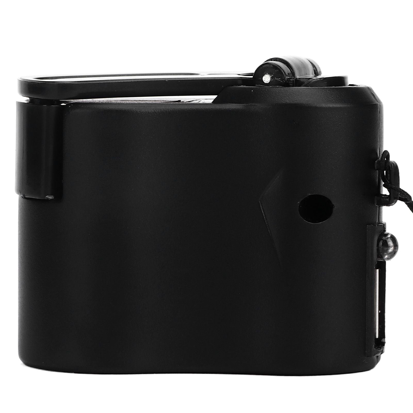 USB Hand Crank Phone Charger Portable Hand Power USB Charger for Outdoor Hiking Camping Black