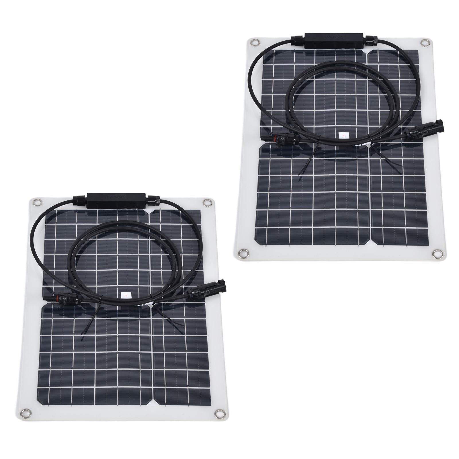 2 Pcs Solar Panels Kit 15W Portable Monocrystalline Solar Panel Charger for Outdoor Boat Caravan RV Charging