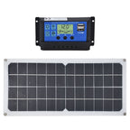 10W Solar Panel Set with 10A Controller Exhaust Fan for Car Yacht RV Boat Moblie Phone Battery