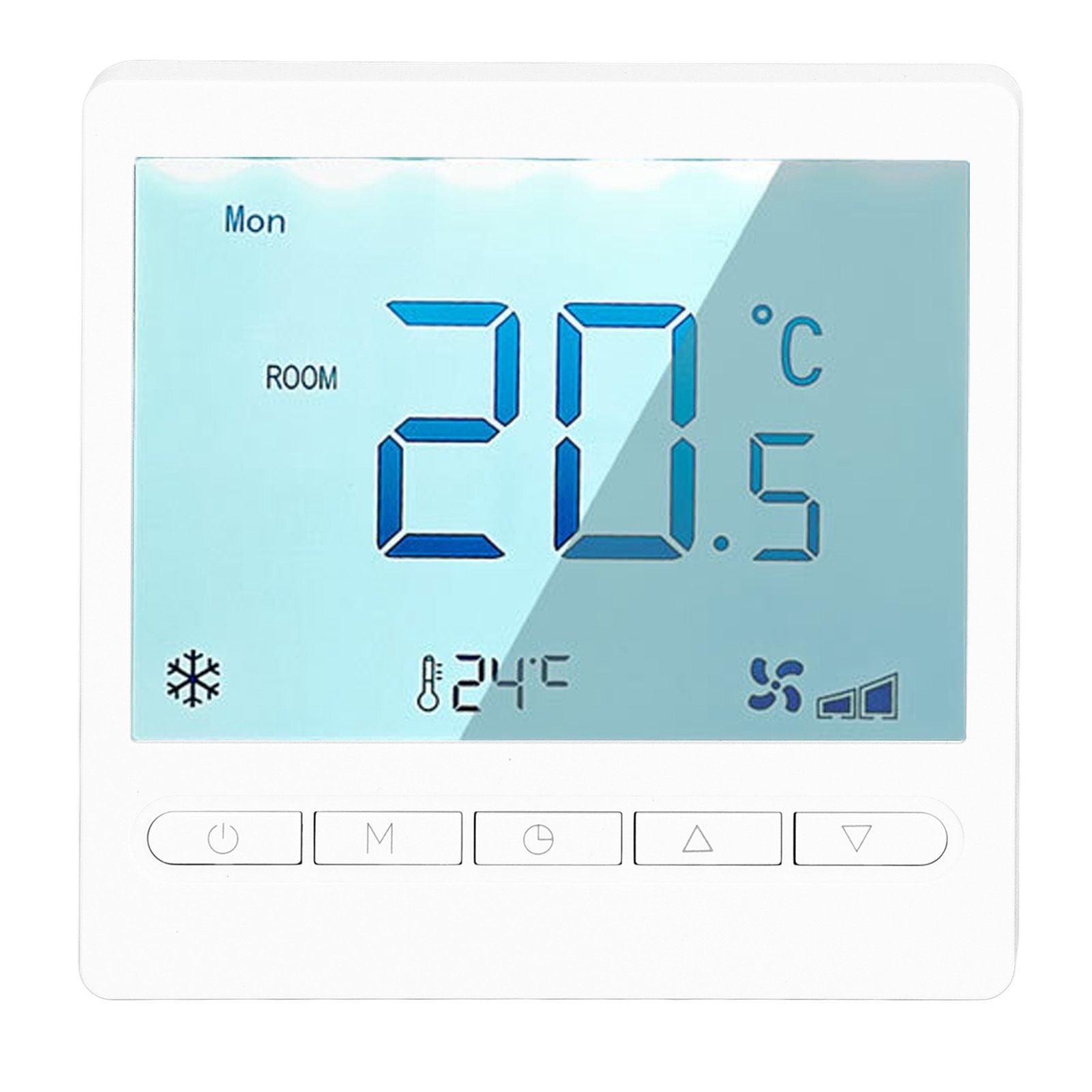 Programmable Thermostat High Accuracy Large Screen LCD Thermostat for Living Room Bedroom Dining Room Hall AC230V