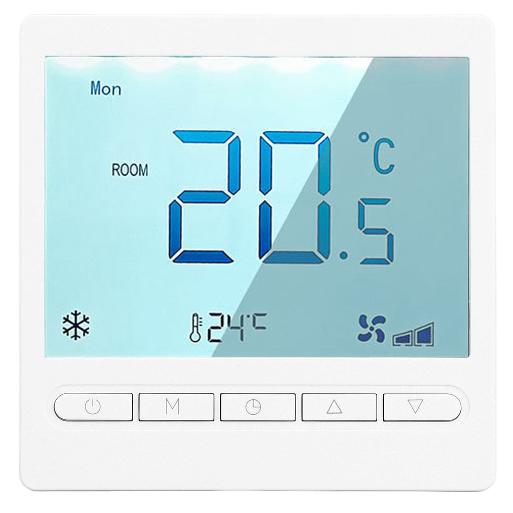 Programmable Thermostat High Accuracy Large Screen LCD Thermostat for Living Room Bedroom Dining Room Hall AC230V
