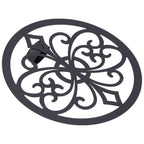 Wall Hanging Candle Holders Black European Retro Prevent Dripping Baroque Wall Candlestick