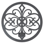 Wall Hanging Candle Holders Black European Retro Prevent Dripping Baroque Wall Candlestick