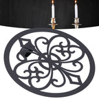 Wall Hanging Candle Holders Black European Retro Prevent Dripping Baroque Wall Candlestick