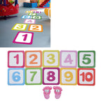 Game Floor Sticker Classic Number Environmental Protection PVC Waterproof Number Game Sticker