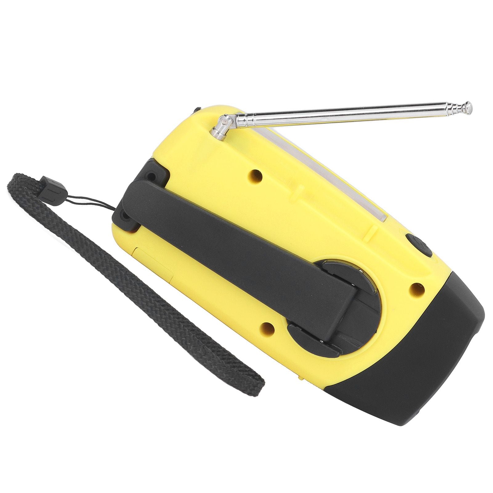 Hand Crank Solar Radio Multifunctional Emergency Radio LED Radio with Flashlight for Outdoor CampingYellow Japanese