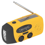 Hand Crank Solar Radio Multifunctional Emergency Radio LED Radio with Flashlight for Outdoor CampingOrange Japanese