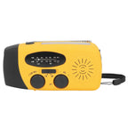 Hand Crank Solar Radio Multifunctional Emergency Radio LED Radio with Flashlight for Outdoor CampingOrange Japanese