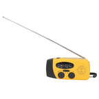 Hand Crank Solar Radio Multifunctional Emergency Radio LED Radio with Flashlight for Outdoor CampingOrange Japanese