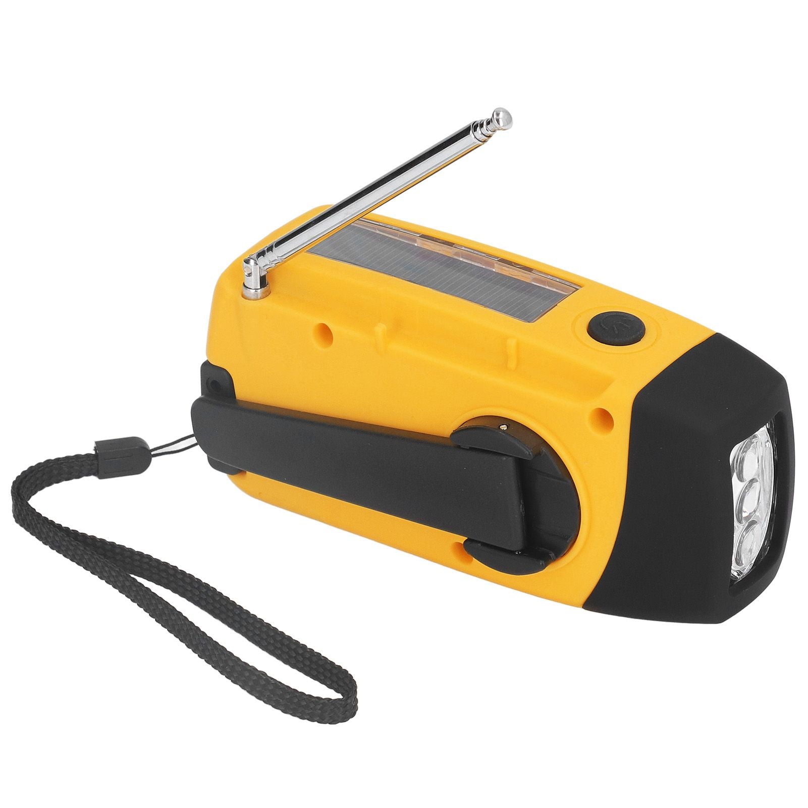 Hand Crank Solar Radio Multifunctional Emergency Radio LED Radio with Flashlight for Outdoor CampingOrange Japanese