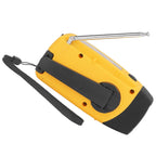 Hand Crank Solar Radio Multifunctional Emergency Radio LED Radio with Flashlight for Outdoor CampingOrange Japanese