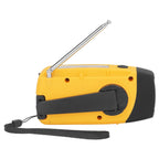 Hand Crank Solar Radio Multifunctional Emergency Radio LED Radio with Flashlight for Outdoor CampingOrange Japanese