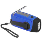 Hand Crank Solar Radio Multifunctional Emergency Radio LED Radio with Flashlight for Outdoor CampingBlue Europe