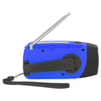 Hand Crank Solar Radio Multifunctional Emergency Radio LED Radio with Flashlight for Outdoor CampingBlue Europe