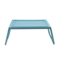 Laptop Bed Tray Table Portable Lightweight Mini Picnic Table for Laptop Working Writing Blue