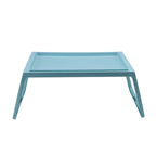Laptop Bed Tray Table Portable Lightweight Mini Picnic Table for Laptop Working Writing Blue