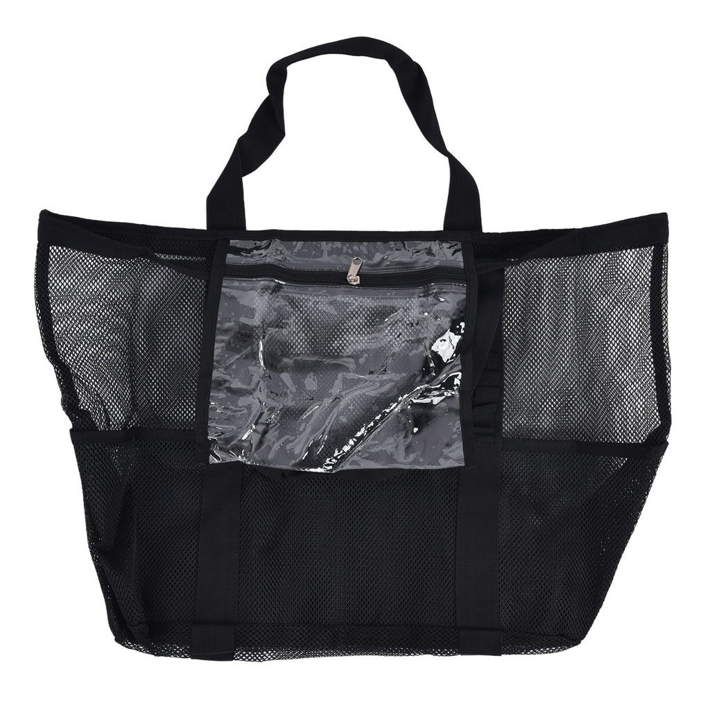 Beach Bags Mesh Oxford Cloth Oversized Storage Tote Bags for Beach Picnic Barbecue Camping
