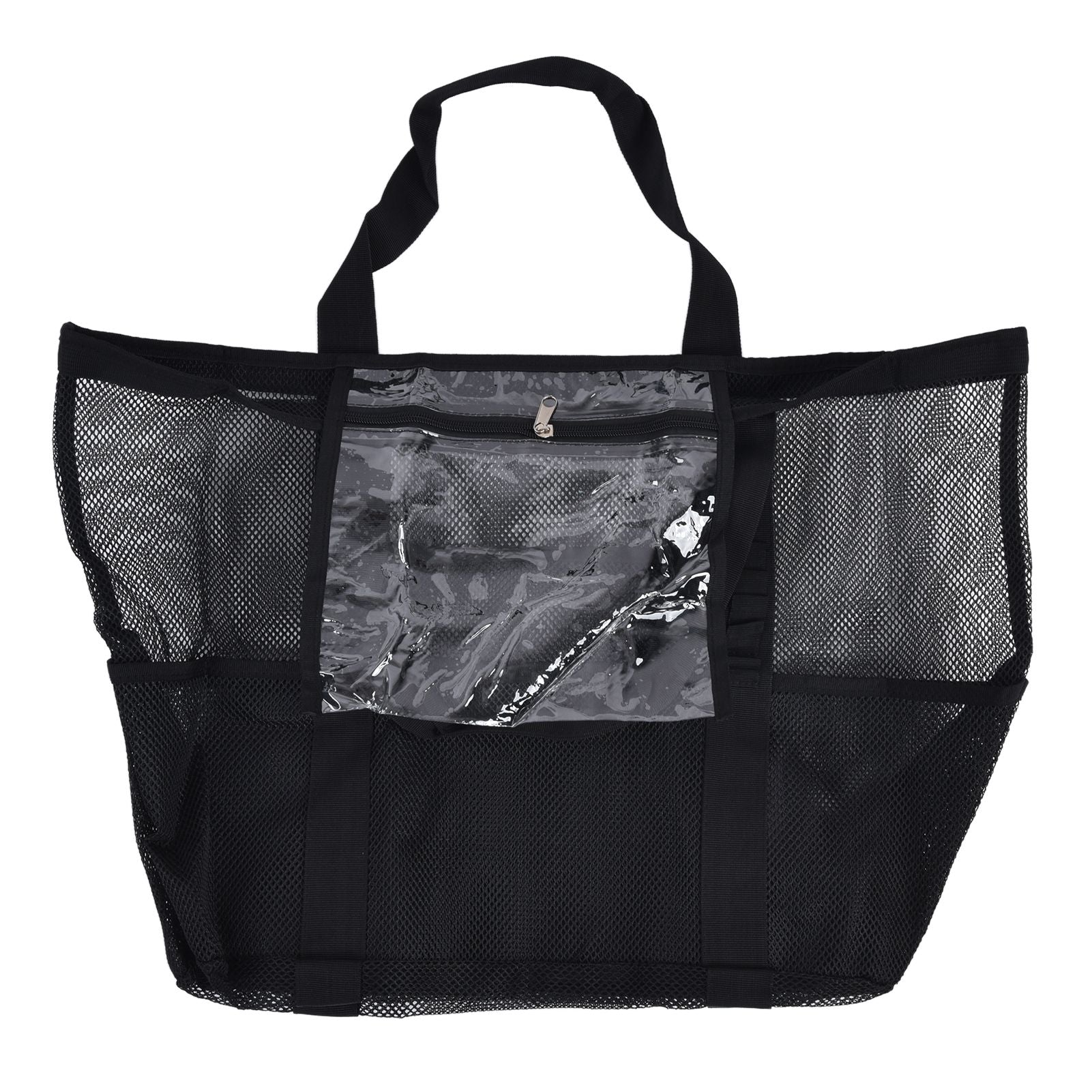 Beach Bags Mesh Oxford Cloth Oversized Storage Tote Bags for Beach Picnic Barbecue Camping