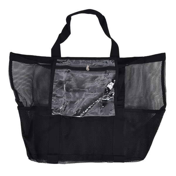 Beach Bags Mesh Oxford Cloth Oversized Storage Tote Bags for Beach Picnic Barbecue Camping