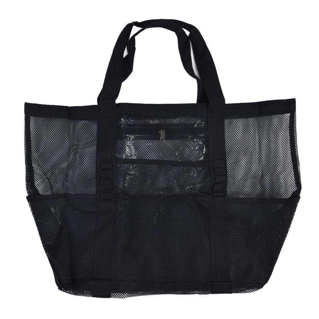 Beach Bags Mesh Oxford Cloth Oversized Storage Tote Bags for Beach Picnic Barbecue Camping