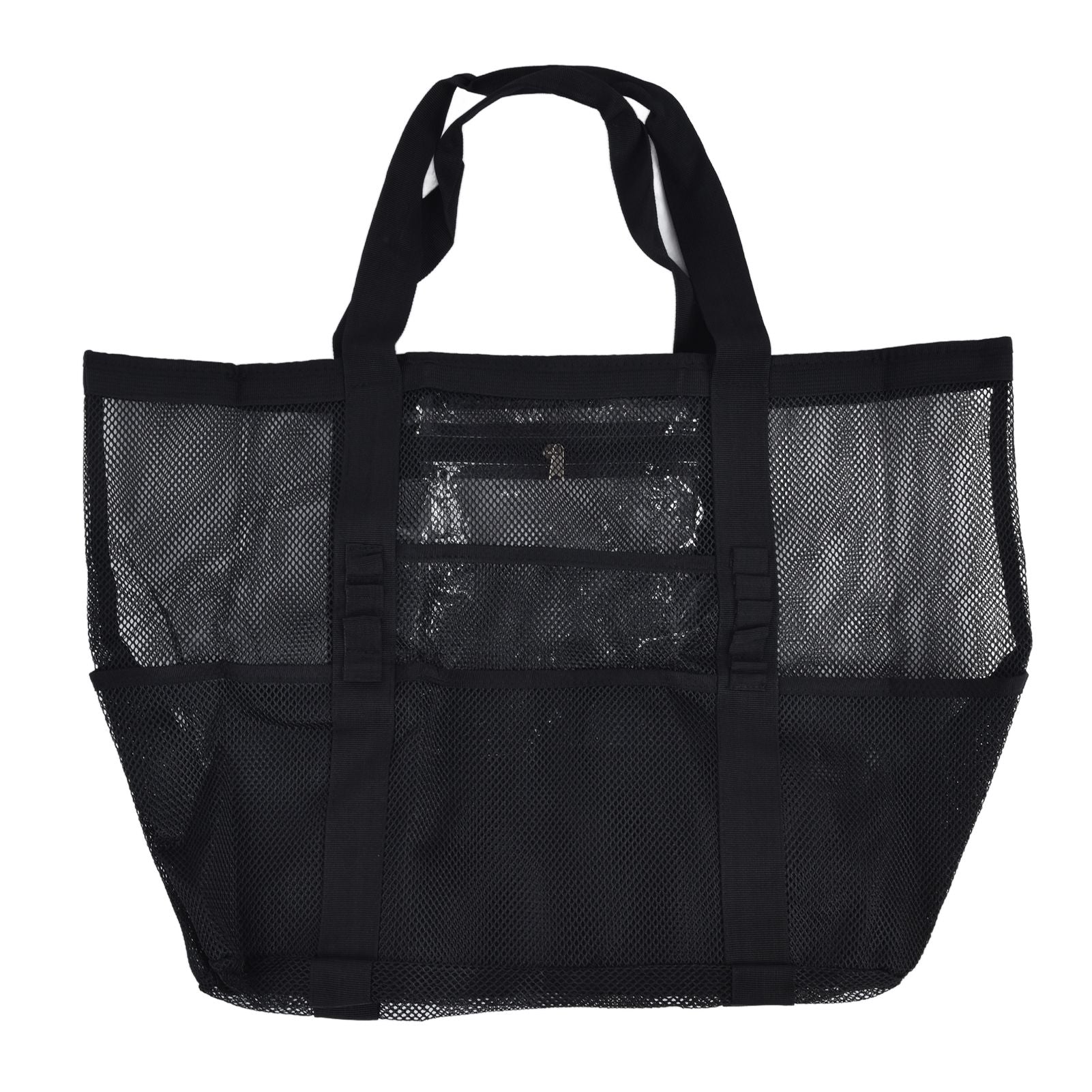 Beach Bags Mesh Oxford Cloth Oversized Storage Tote Bags for Beach Picnic Barbecue Camping