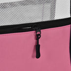 Beach Bags Mesh Cotton Oversized Storage Tote Bags for Beach Picnic Barbecue Camping Pink