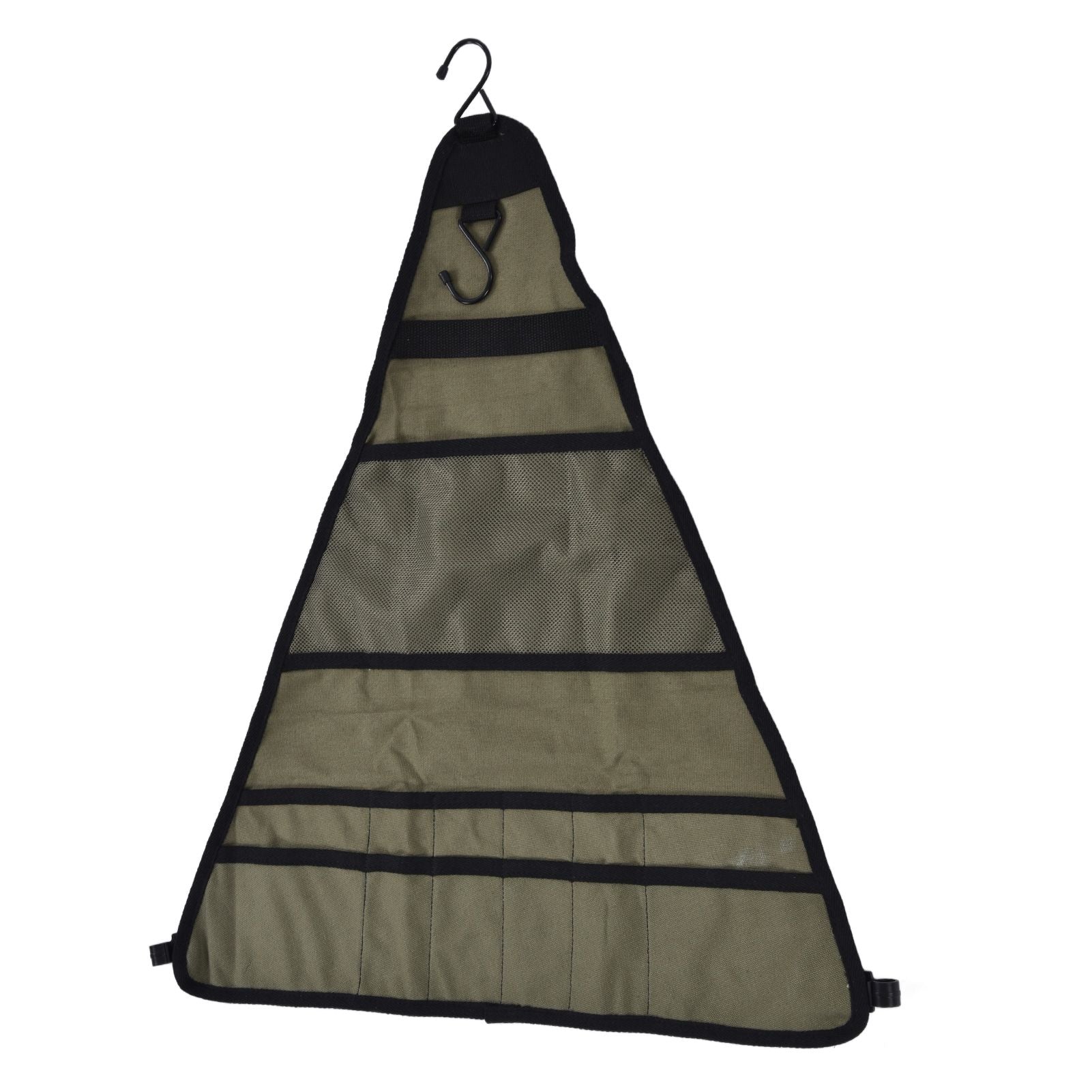 Outdoor Tableware Storage Bag Foldable Oxford Flatware Organizer Hanging Bag for Barbecue Picnic