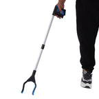 Trash Grabber Aluminum Alloy ABS Material Folding Design Lightweight Portable Blue Black Labor Saving Picker
