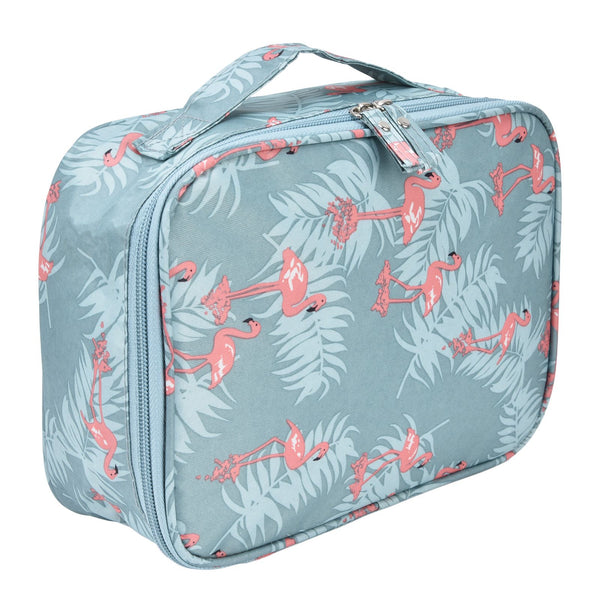 Toiletry Bag Durable Waterproof Nylon Portable Multifunctional Fashionable Design Large Capacity Travel Toiletry BagFlamingo