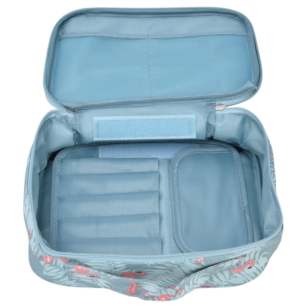 Toiletry Bag Durable Waterproof Nylon Portable Multifunctional Fashionable Design Large Capacity Travel Toiletry BagFlamingo