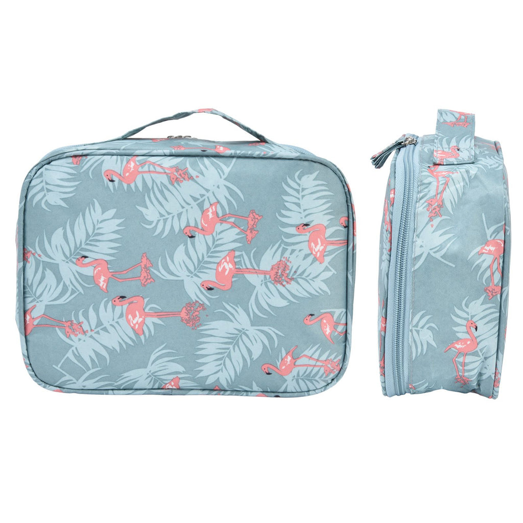 Toiletry Bag Durable Waterproof Nylon Portable Multifunctional Fashionable Design Large Capacity Travel Toiletry BagFlamingo