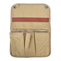 Camping Chair Armrest Storage Bag Large Capacity Multiple Pockets Portable Chair Hanging Storage Bag for Outdoor BeachKhaki