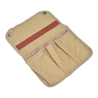Camping Chair Armrest Storage Bag Large Capacity Multiple Pockets Portable Chair Hanging Storage Bag for Outdoor BeachKhaki