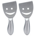 2pcs Cheese Plane Multifunctional Stainless Steel Smile Style Cheese Shaver for Kitchen Baking