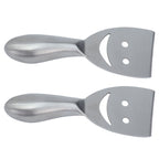 2pcs Cheese Plane Multifunctional Stainless Steel Smile Style Cheese Shaver for Kitchen Baking
