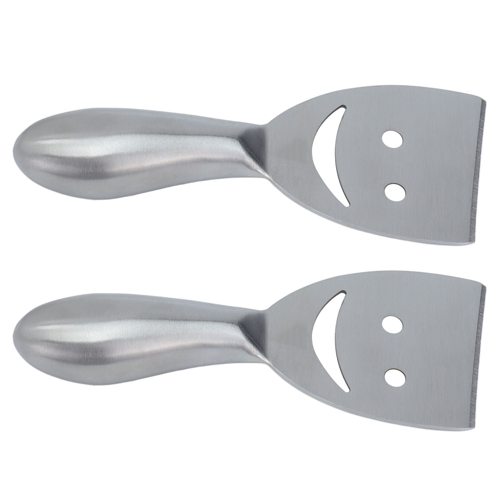 2pcs Cheese Plane Multifunctional Stainless Steel Smile Style Cheese Shaver for Kitchen Baking