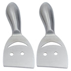 2pcs Cheese Plane Multifunctional Stainless Steel Smile Style Cheese Shaver for Kitchen Baking