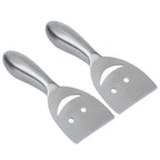 2pcs Cheese Plane Multifunctional Stainless Steel Smile Style Cheese Shaver for Kitchen Baking
