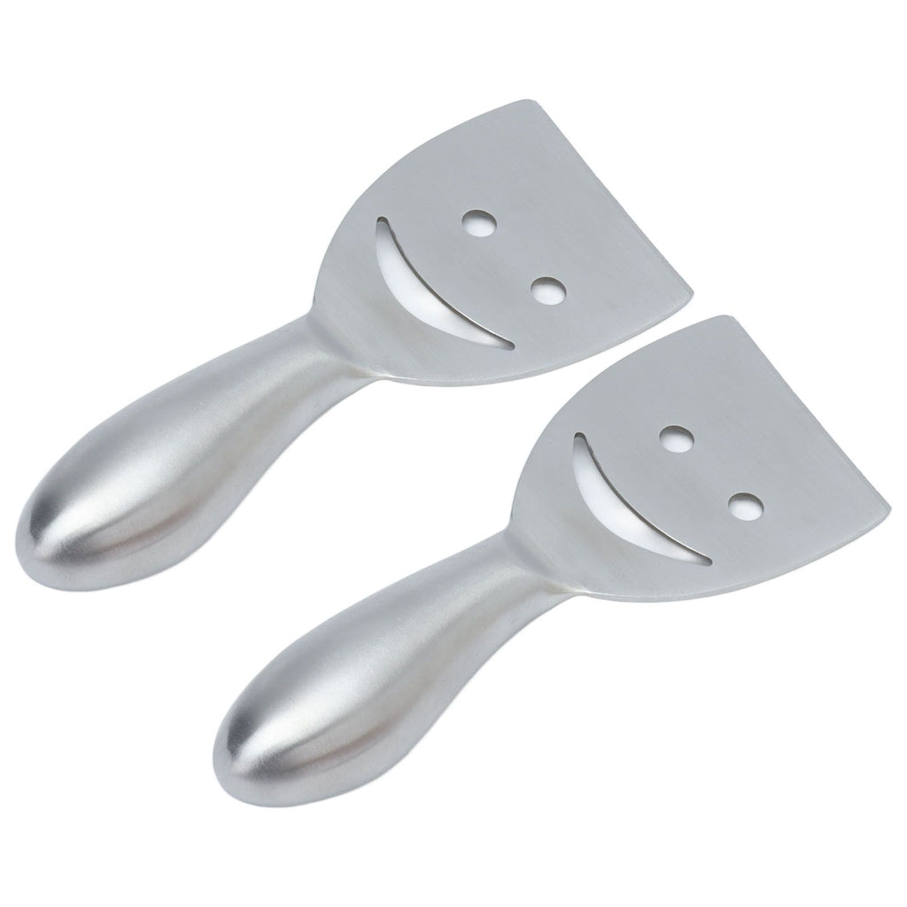 2pcs Cheese Plane Multifunctional Stainless Steel Smile Style Cheese Shaver for Kitchen Baking
