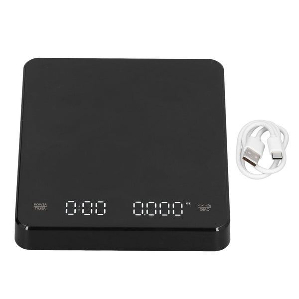 Electronic Coffee Scale Rechargeable High Temperature Resistance 3KG Kitchen Scale for Home