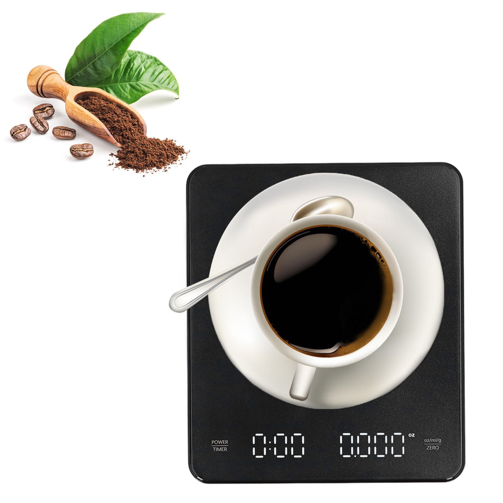 Electronic Coffee Scale Rechargeable High Temperature Resistance 3KG Kitchen Scale for Home