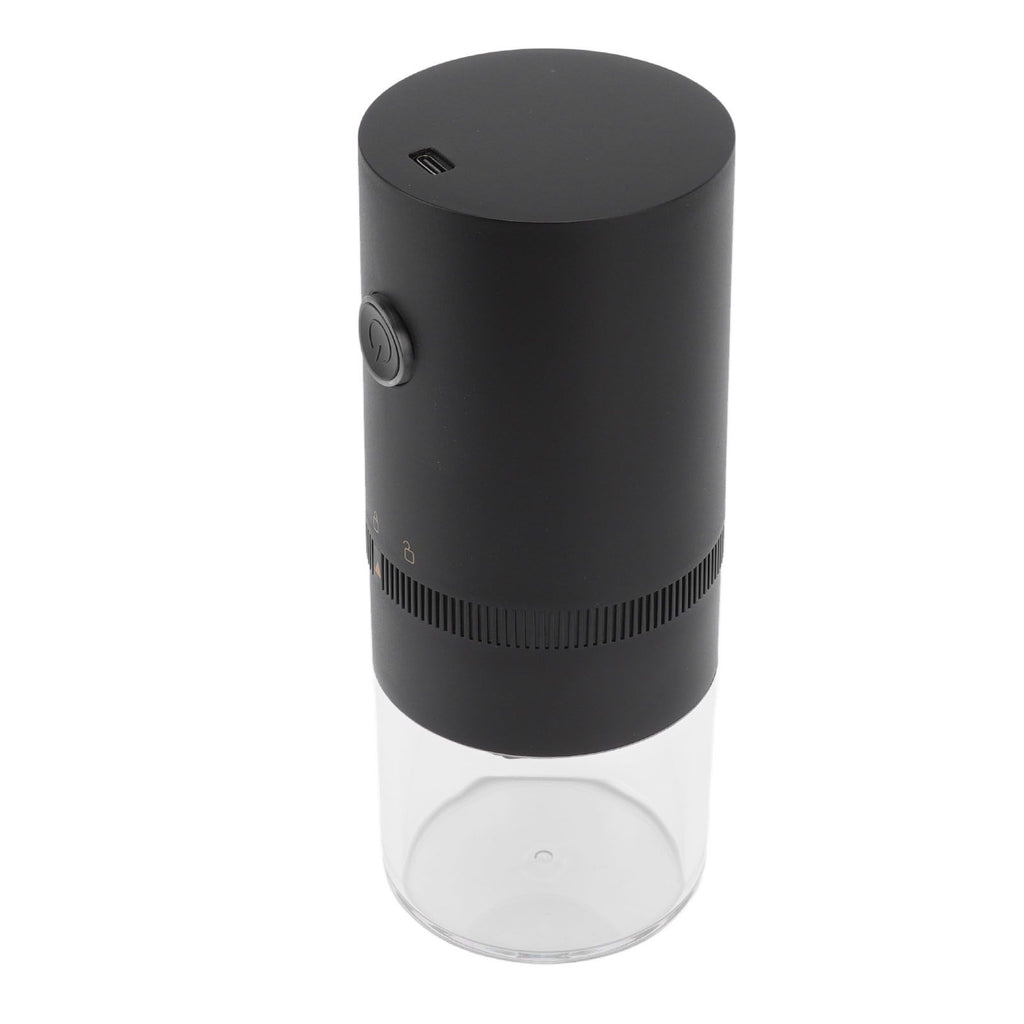 Electric Coffee Grinder USB Charging Black Simple Operation Coffee Bean Grinder for Home Camping Travel 3.7V 13W