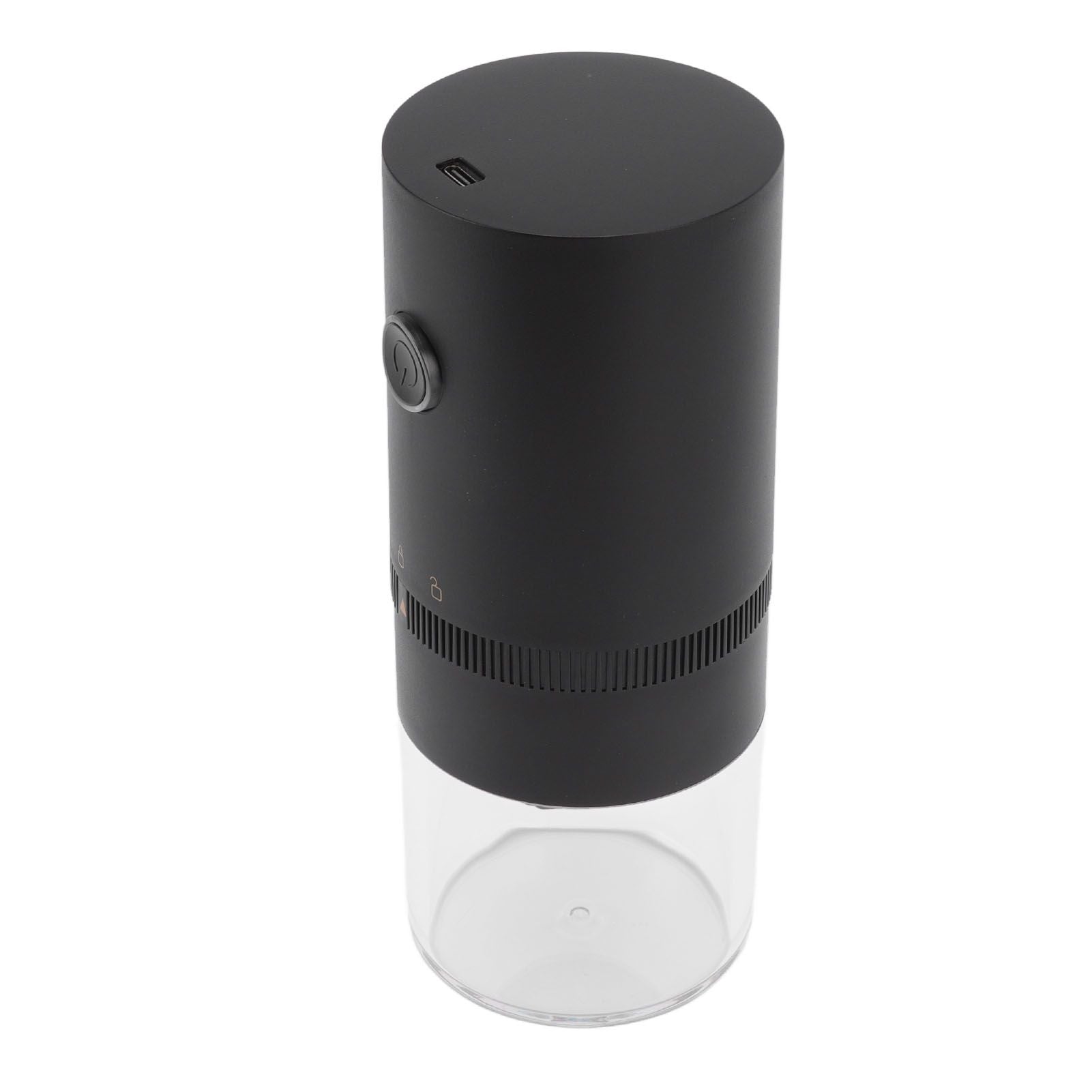 Electric Coffee Grinder USB Charging Black Simple Operation Coffee Bean Grinder for Home Camping Travel 3.7V 13W