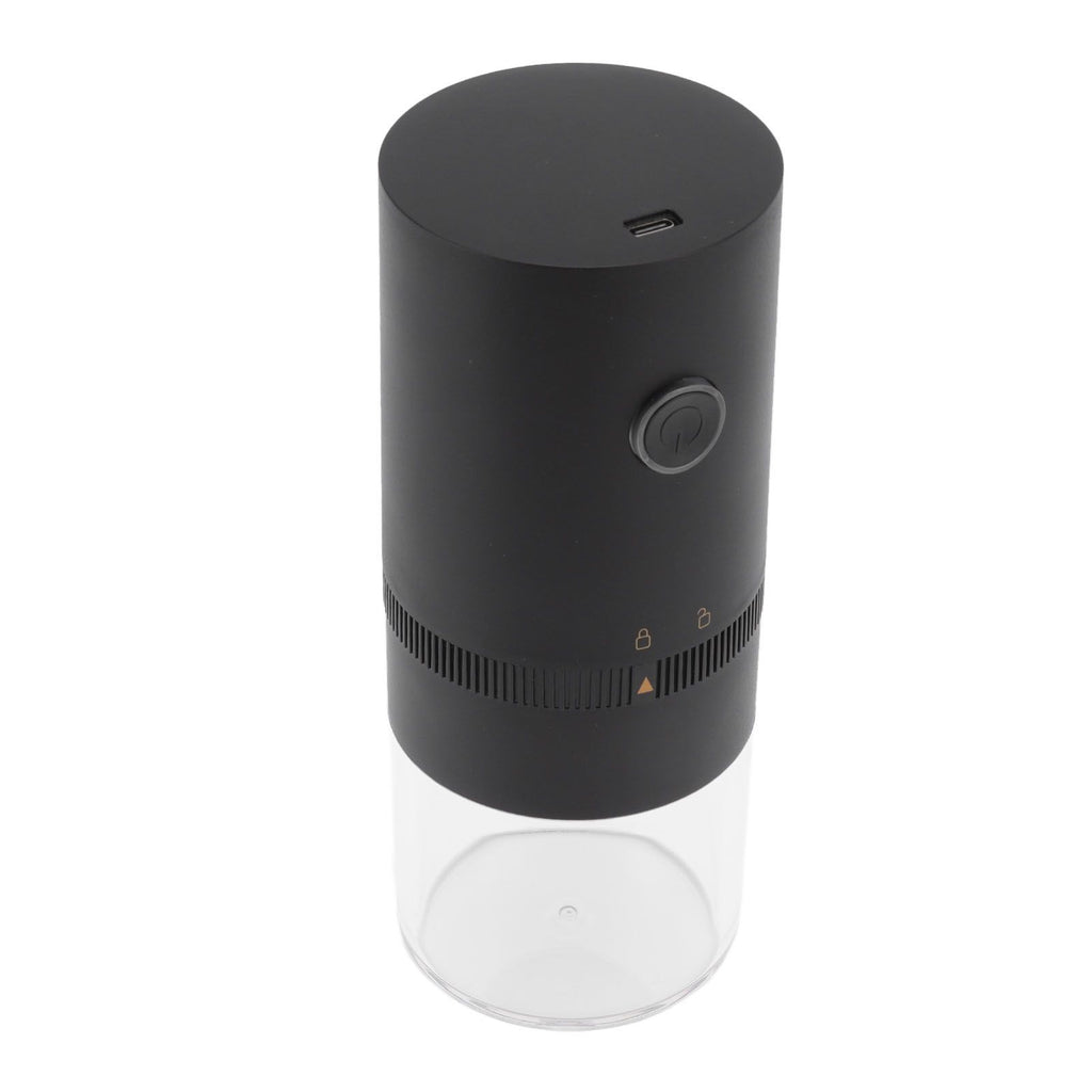 Electric Coffee Grinder USB Charging Black Simple Operation Coffee Bean Grinder for Home Camping Travel 3.7V 13W